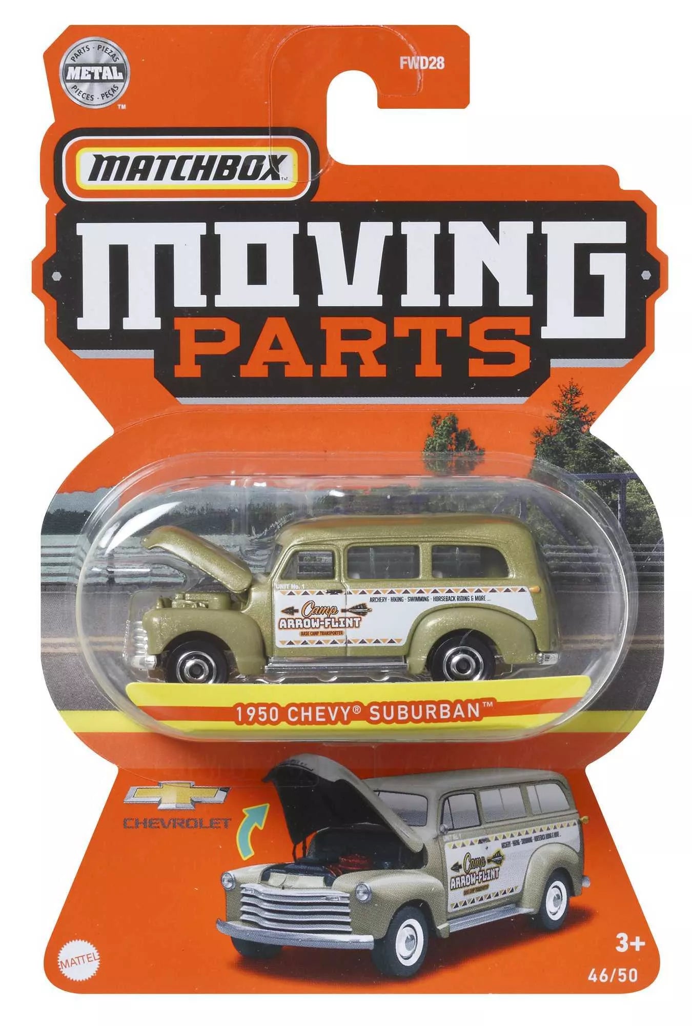 MATCHBOX automodeliukai su judančiomis detalėmis (FWD28)