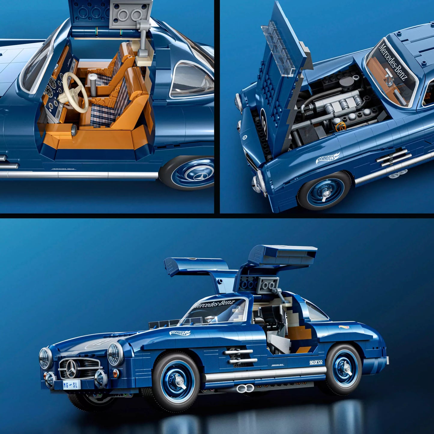 MATTEL BRICK SHOP HOT WHEELS konstruktorius – Mercedez Benz 300 SL (HWW25)