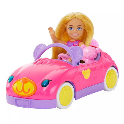 CHELSEA TEDDY CAR lėlytės ir automobiliuko rinkinukas (HXN05)