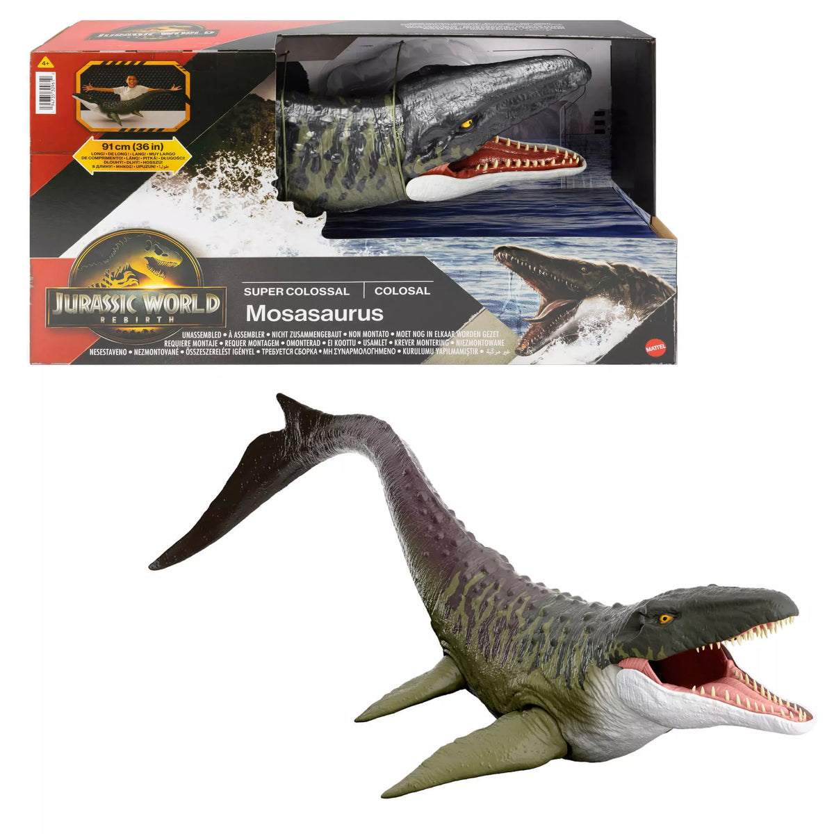 JURASSIC WORLD milžiniška figūrėlė – Super Colossal Mosa (JGB51)