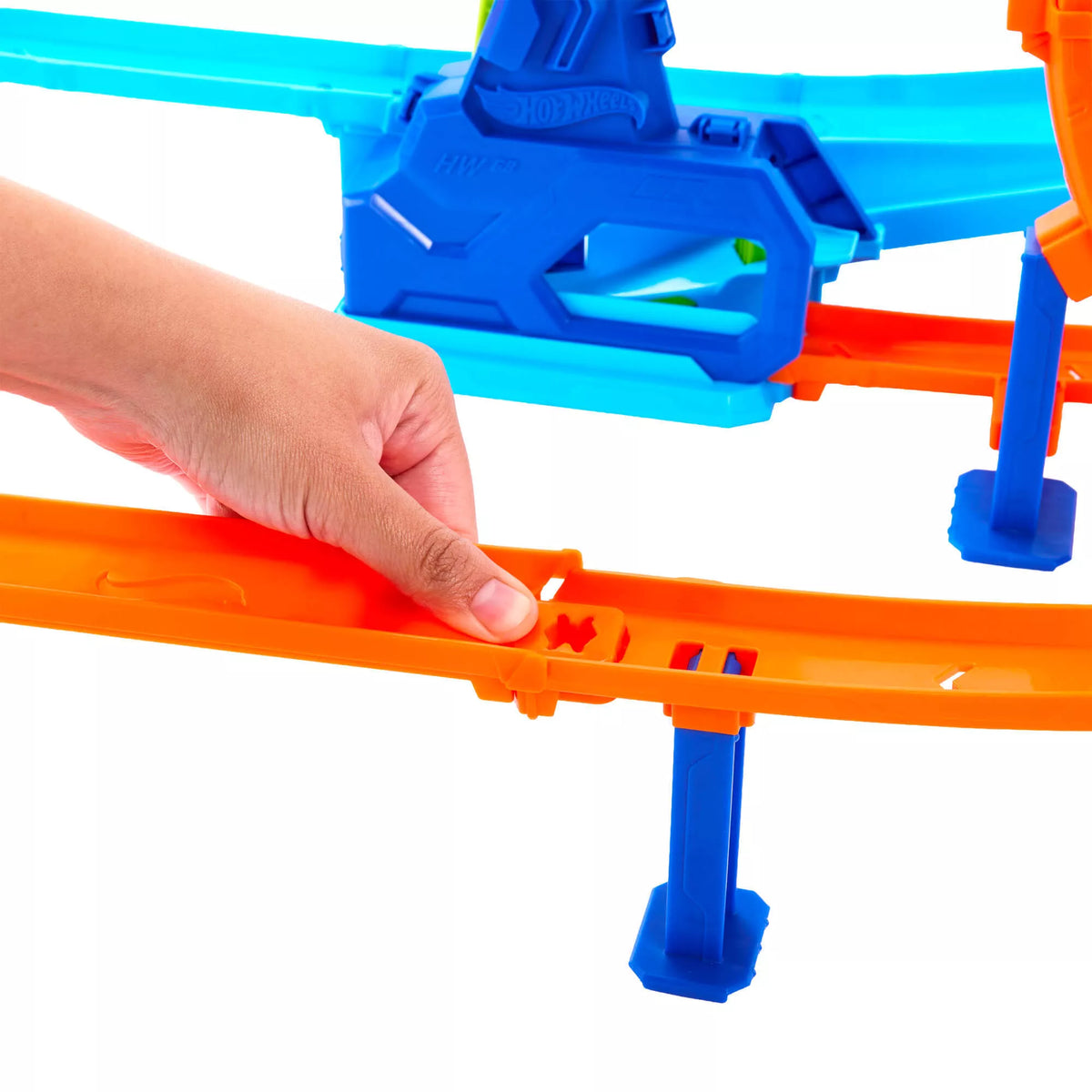HOT WHEELS STUNT TRACKS rinkinys – Dvigubos kilpos iššūkis (JHK73)