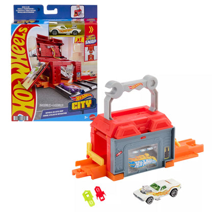 HOT WHEELS CITY PLAY AND GO trasos rinkinys (JHL43)