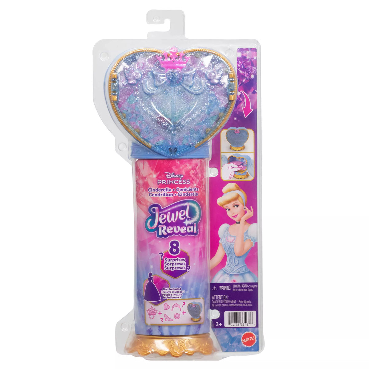 DISNEY PRINCESS JEWEL REVEAL Pelenės siurprizas (JHL50)