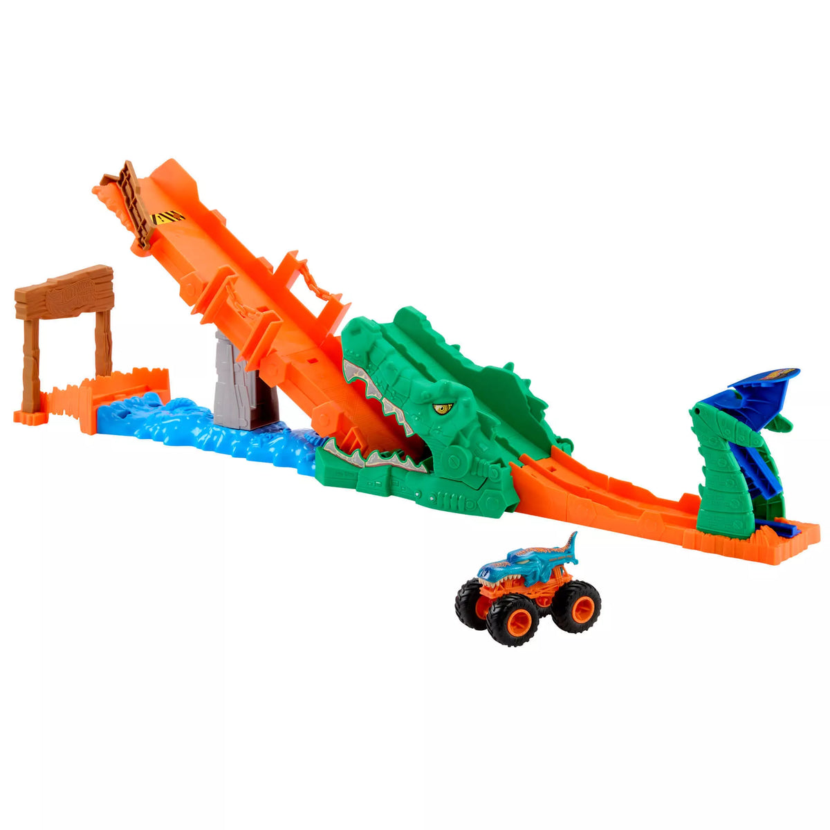 HOT WHEELS MONSTER TRUCKS rinkinys – Krokodilo iššūkis (JJN45)