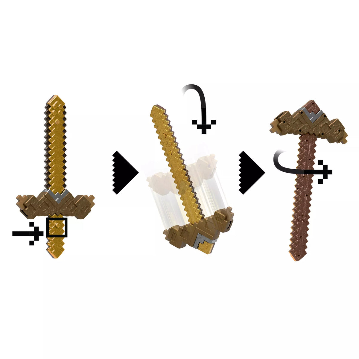 MINECRAFT transformuojamas kardas – kirtiklis (JKC15)