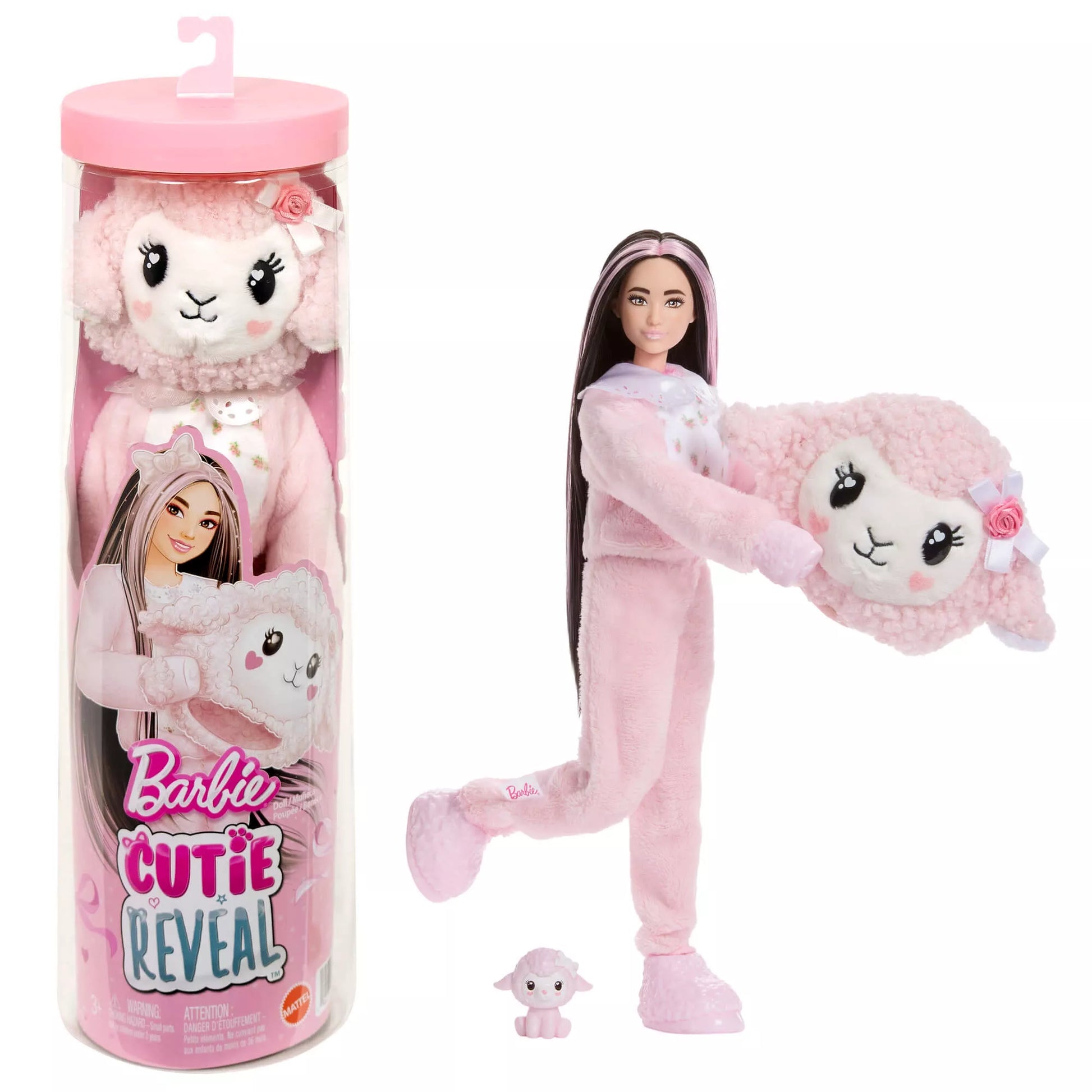 BARBIE CUTIE REVEAL CARE BEARS SWEET BOWS siurprizų rinkinys – avytė (JJP66)
