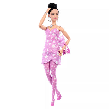 BARBIE DELUXE FASHIONISTAS lėlė rožine suknele