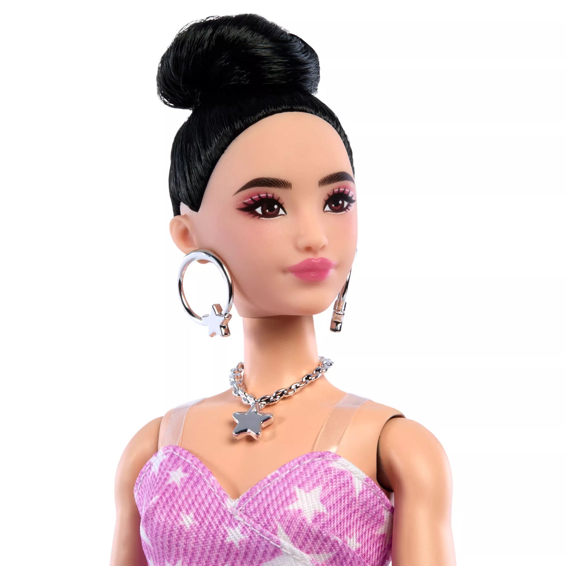 BARBIE DELUXE FASHIONISTAS lėlė rožine suknele