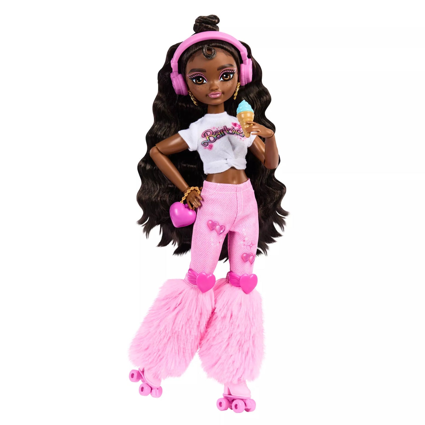 BARBIE DREAM BESTIES ROLLER SKATE lėlė – Brooklyn (JFX97)