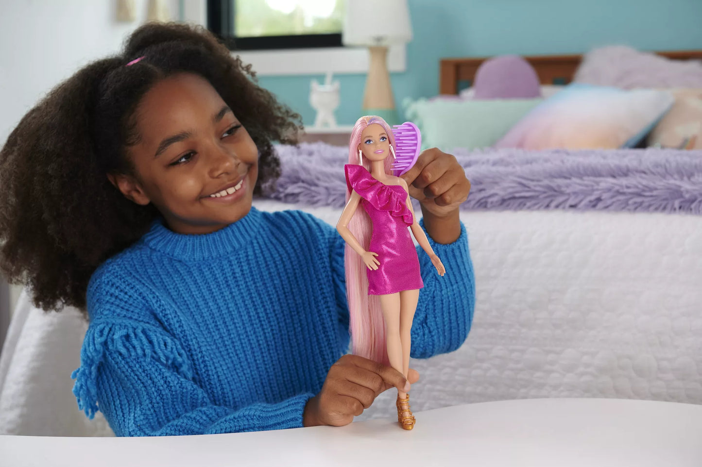 BARBIE FUN AND FANCY HAIR lėlės rinkinys (JDC85)