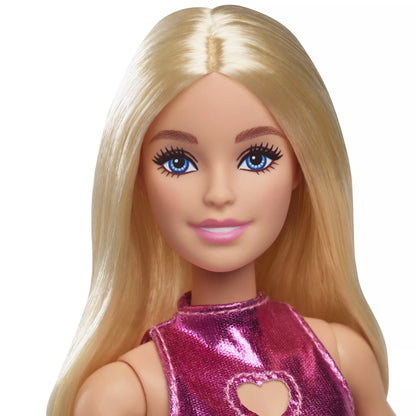 BARBIE madistė blizgančia rožine suknele (HYT88)