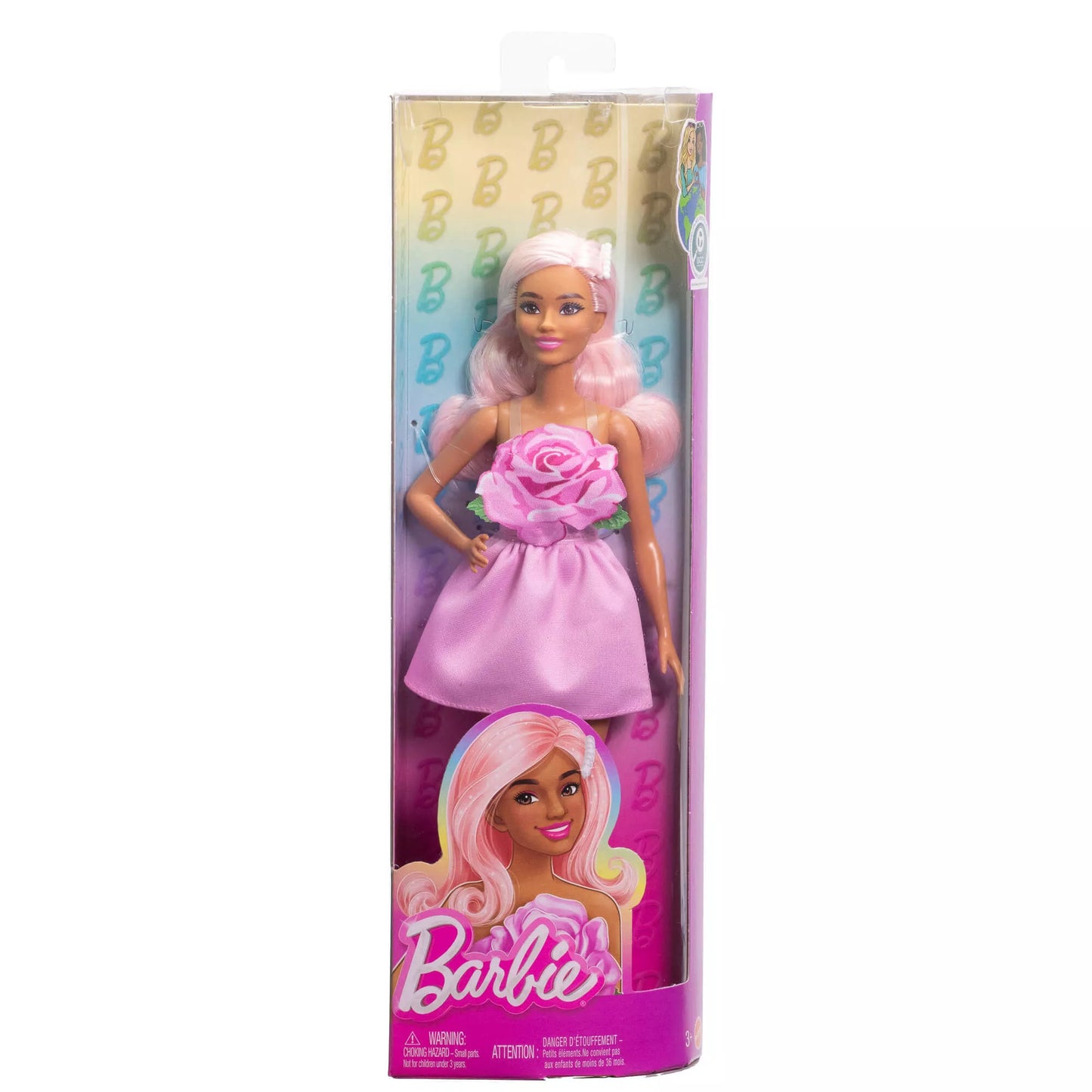 BARBIE madistė rožine suknele (HYT94)