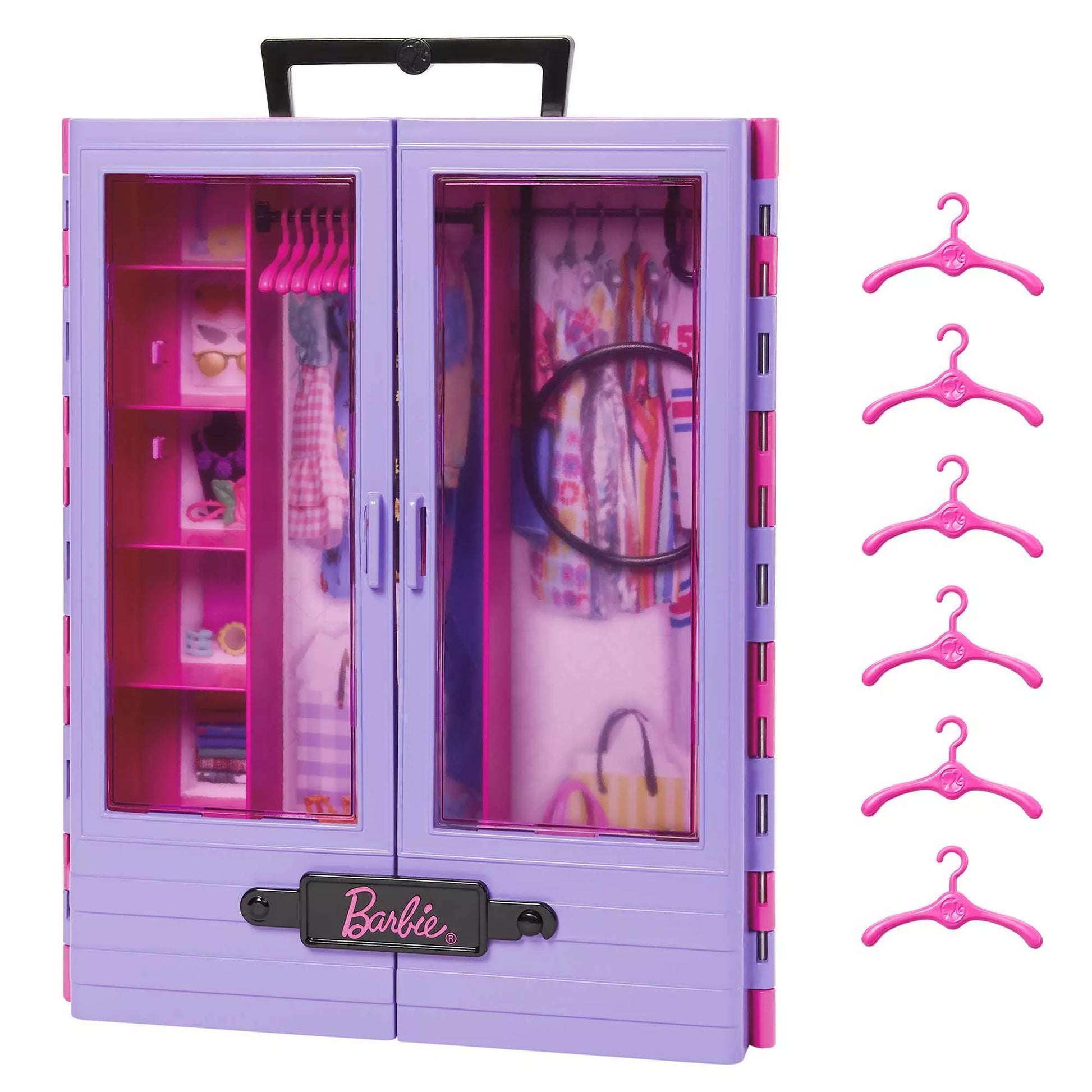 BARBIE rūbų ir aksesuarų spinta (HJL65)