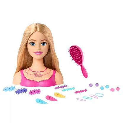 BARBIE stilizavimo galva – šviesūs plaukai (HMD88)