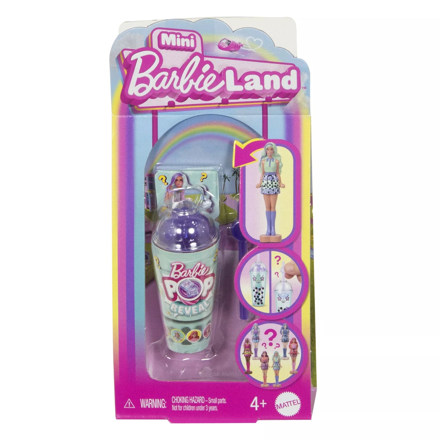 BARBIELAND POP REVEAL mini siurprizas - burbulinės arbatos serija (JCR22)