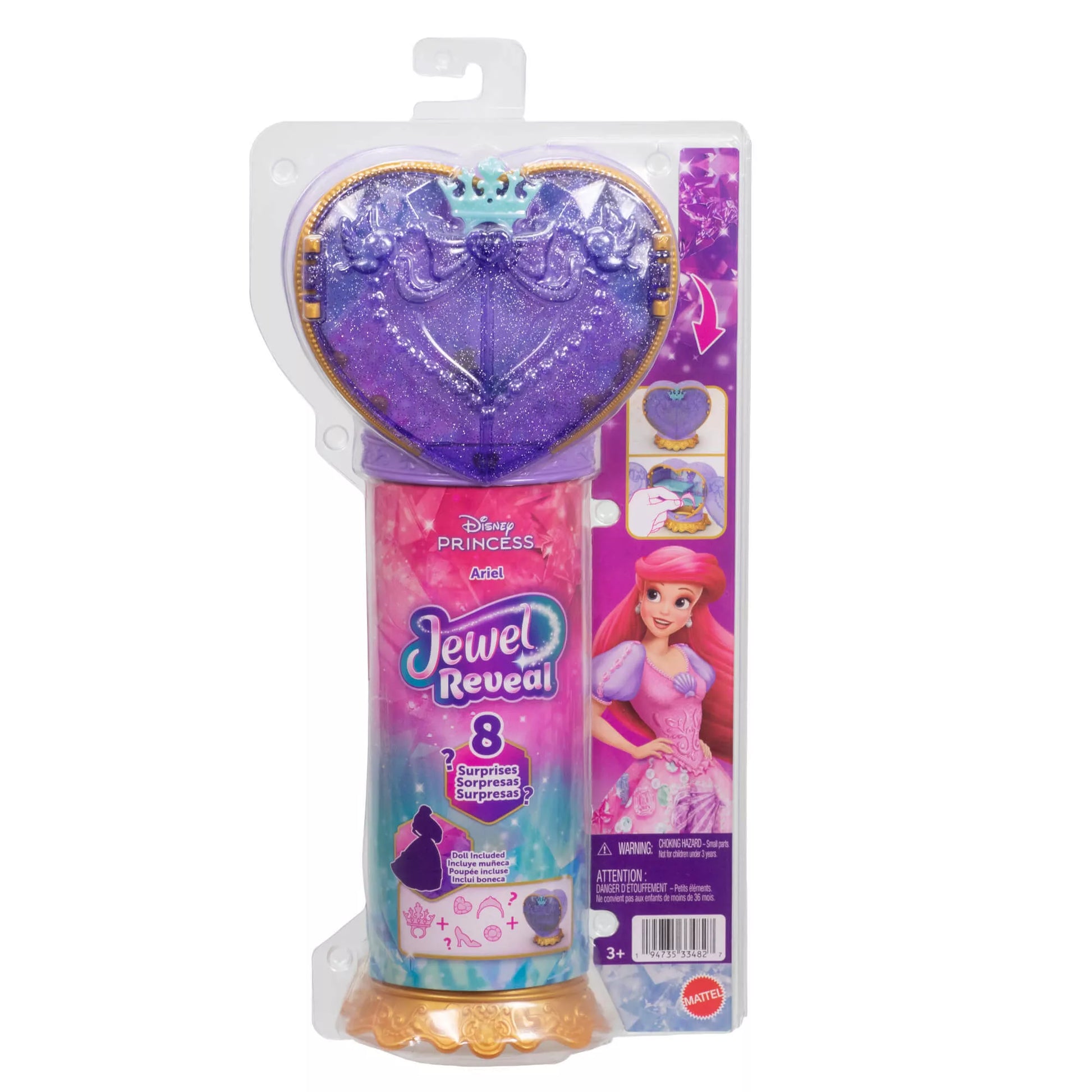 DISNEY PRINCESS JEWEL REVEAL Arielės siurprizas (JHL49)