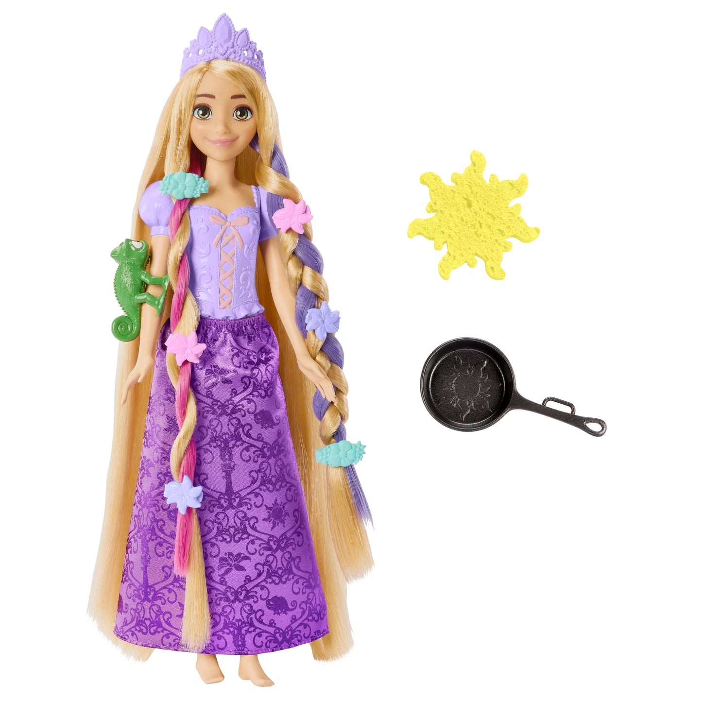 DISNEY PRINCESS lėlė Auksaplaukė su spalvų keitimo funkcija (HLW18)