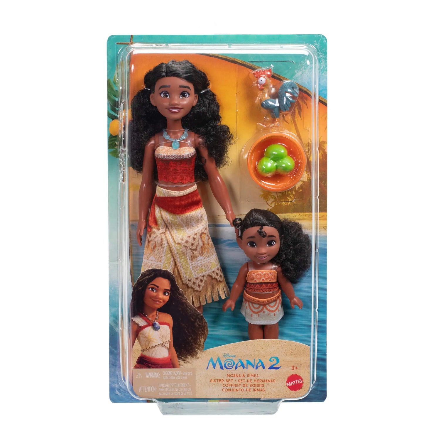 DISNEY PRINCESS MOANA lėlės Vajanos ir sesutės Simea rinkinys (JBT41)