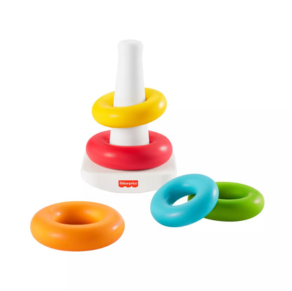 FISHER-PRICE bokštelis eko pakuotėje – Supk ir statyk (GRF09)