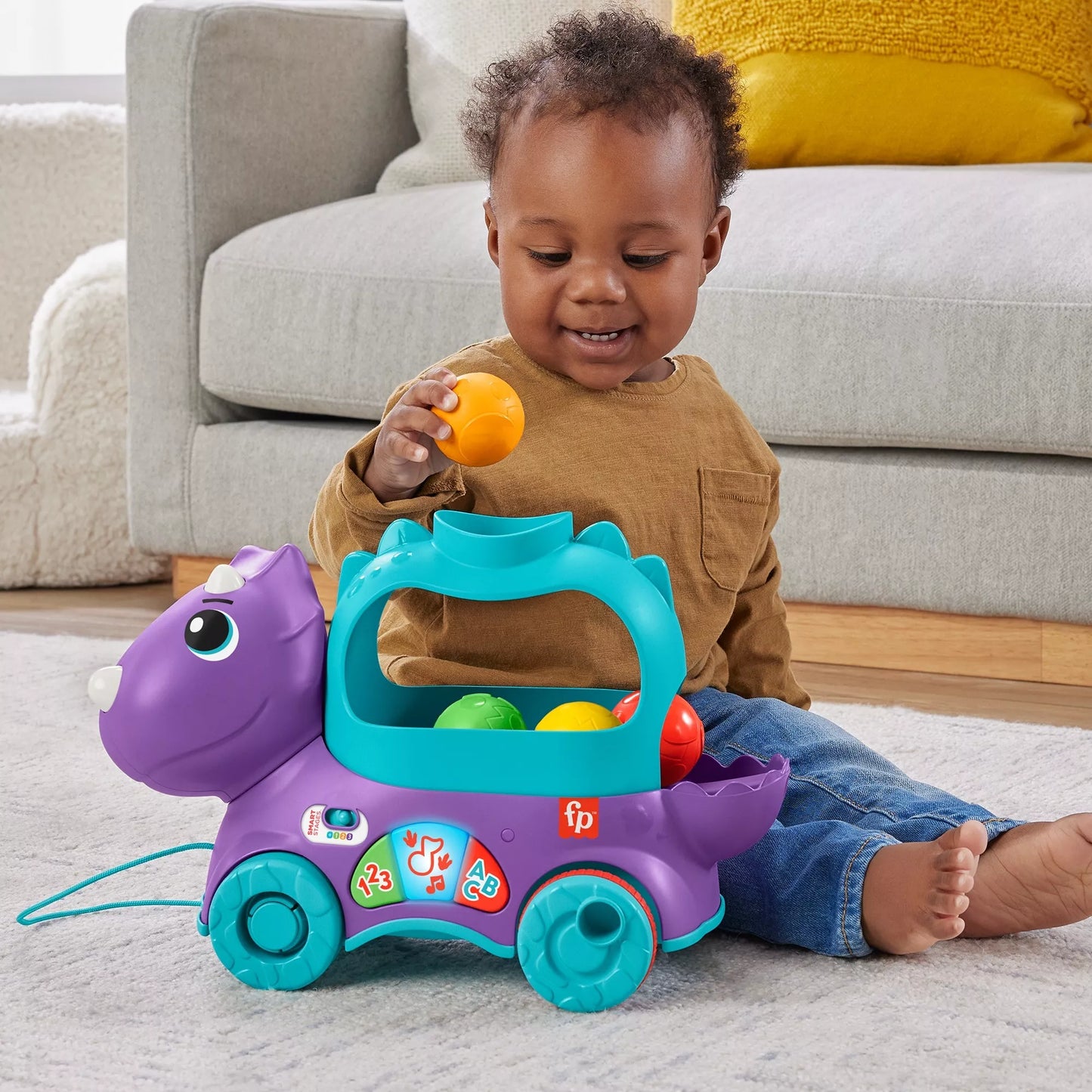 FISHER-PRICE mokomasis dinozauras (lietuviškai įgarsintas) (HNR53)