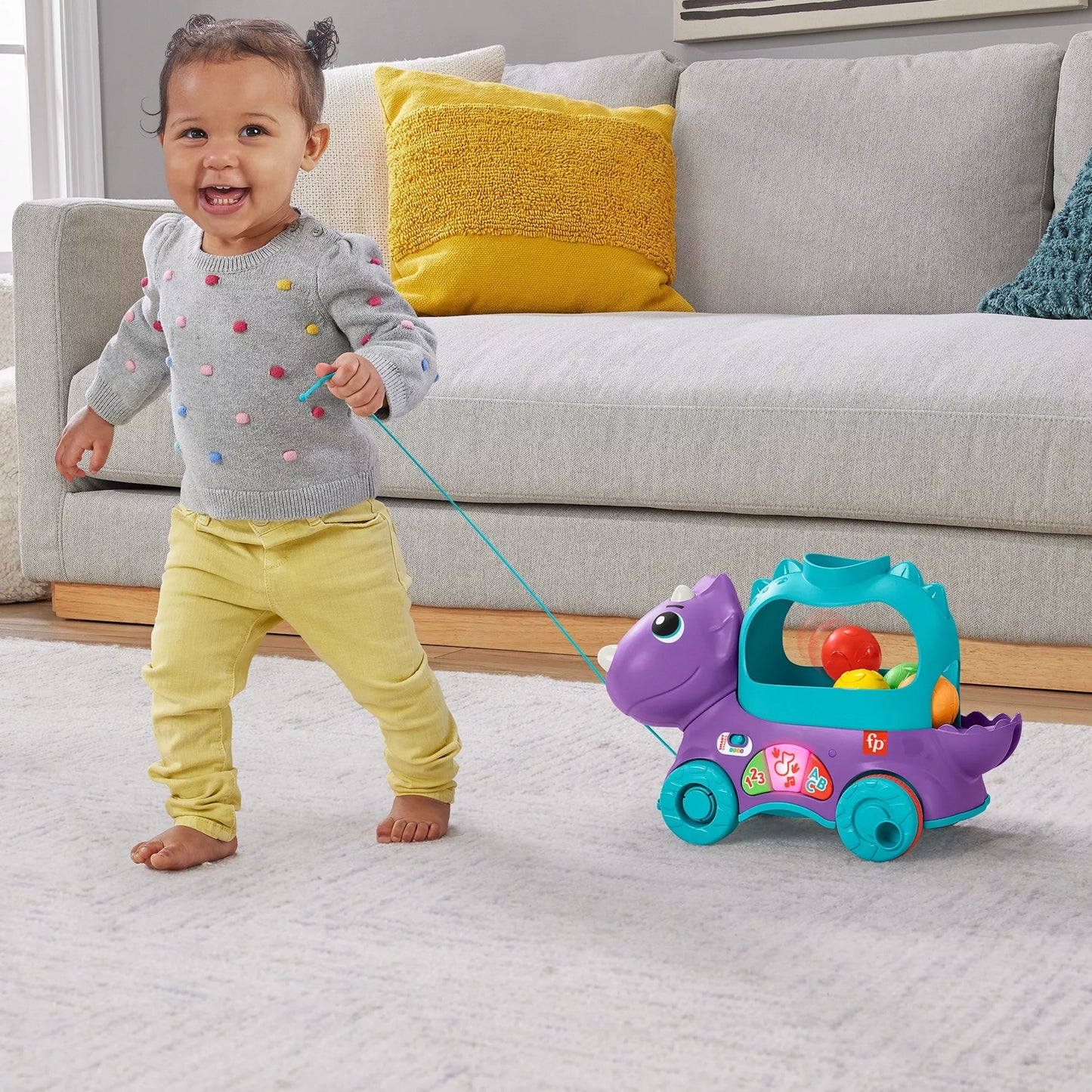 FISHER-PRICE mokomasis dinozauras (lietuviškai įgarsintas) (HNR53)