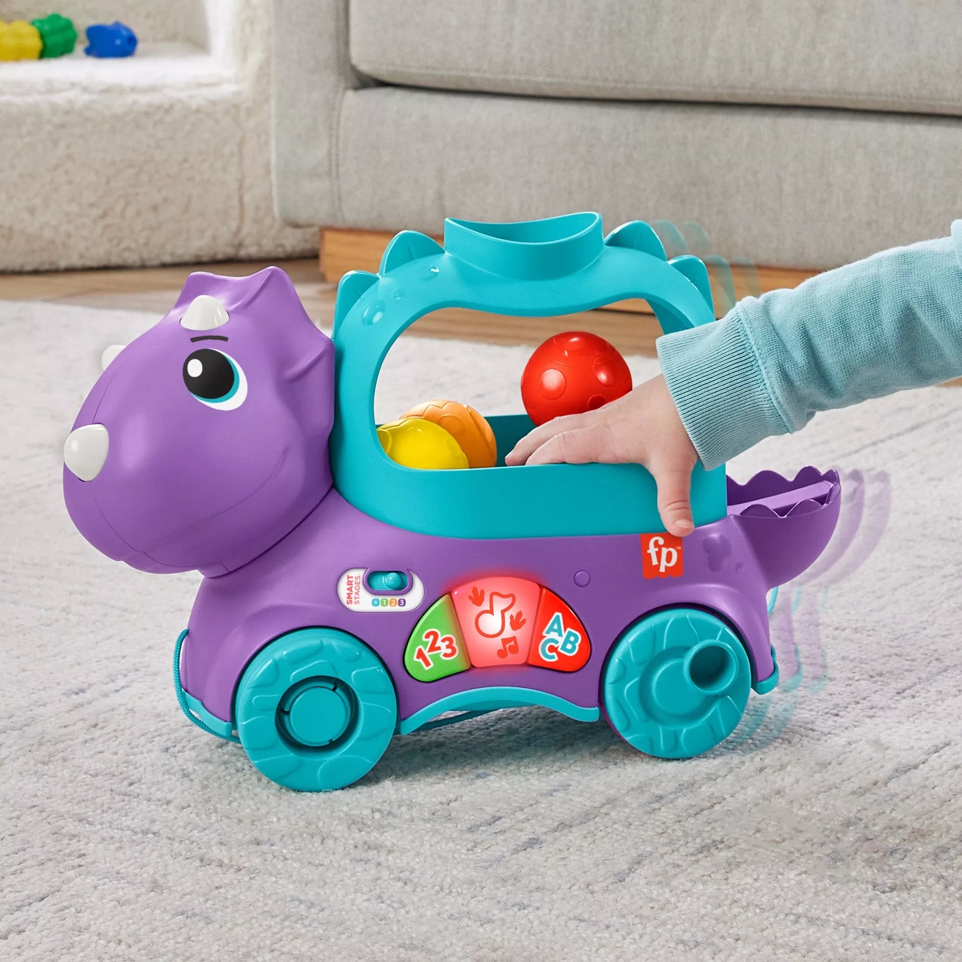 FISHER-PRICE mokomasis dinozauras (lietuviškai įgarsintas) (HNR53)