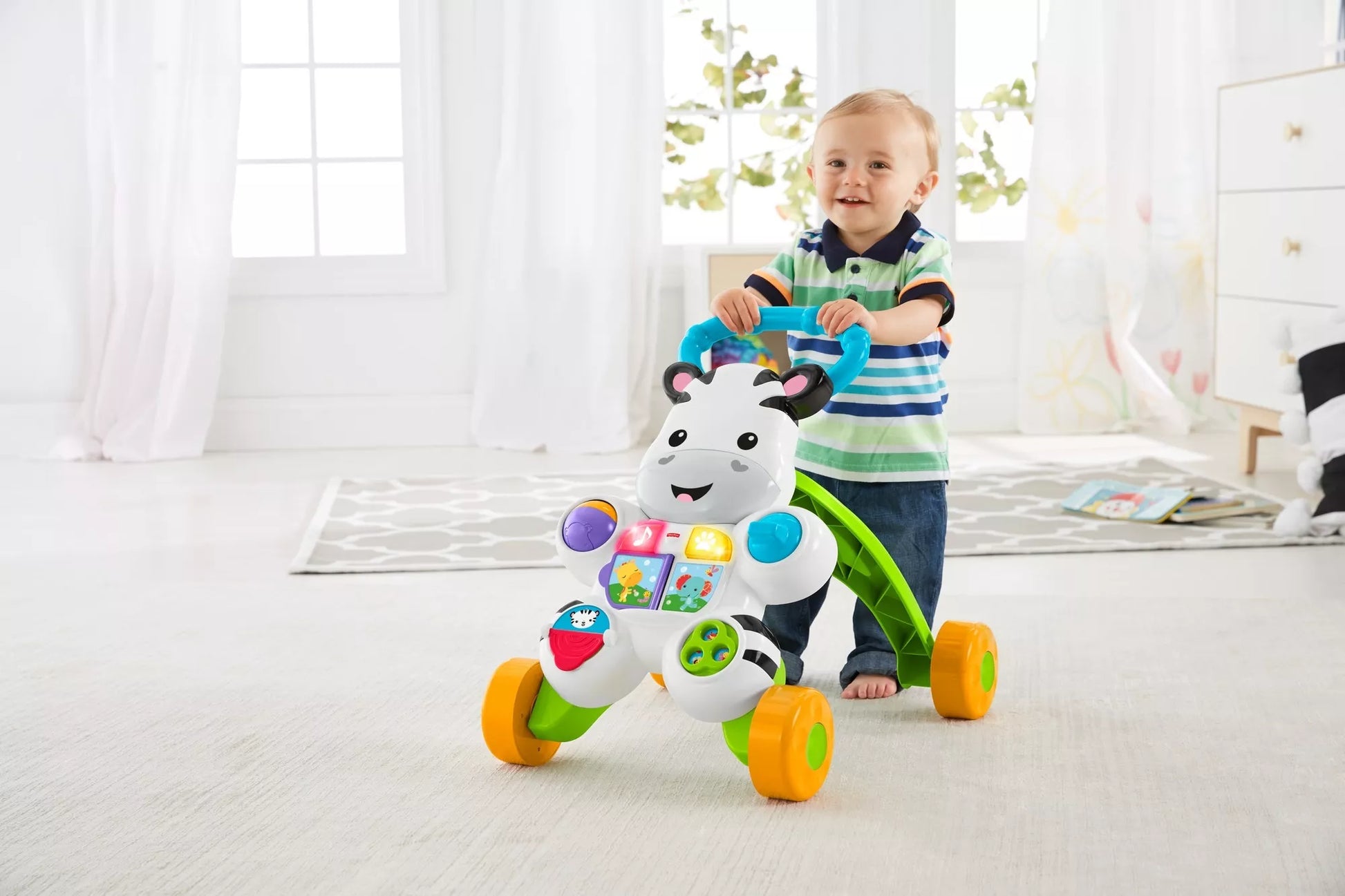 FISHER-PRICE vaikštukas - paspirtukas Zebriukas (DLD80)