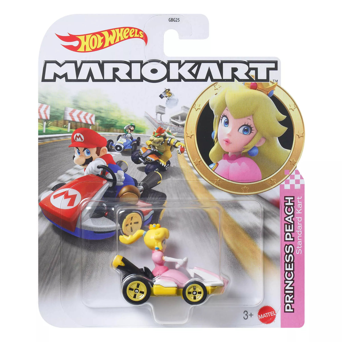 HOT WHEELS MARIO KART automodeliukas su figūrėle (GBG25)