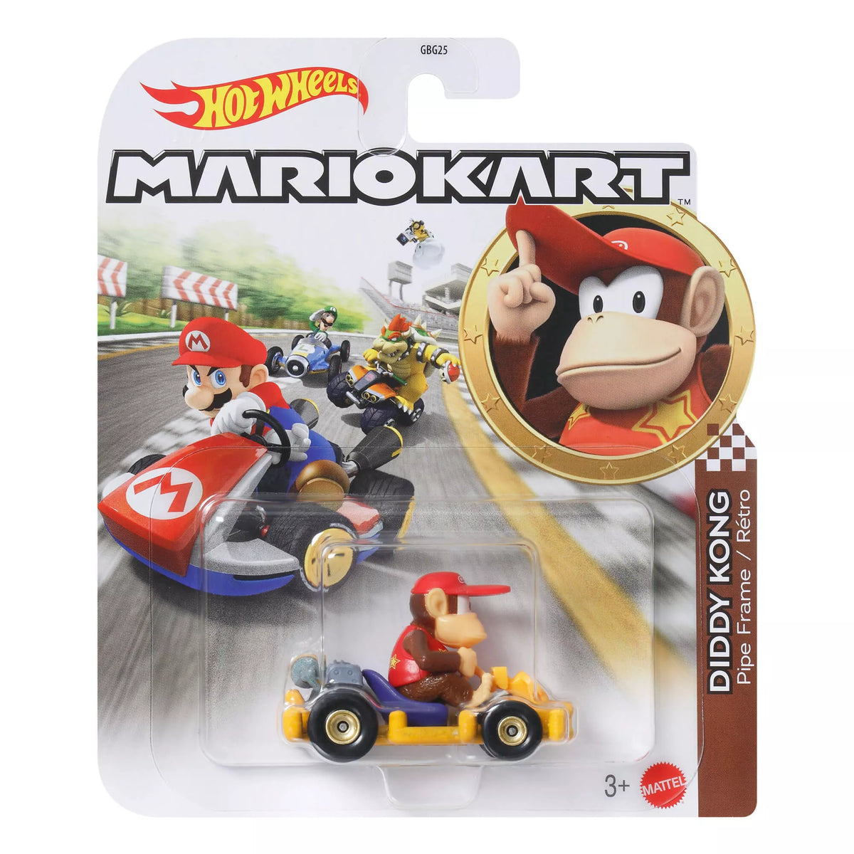 HOT WHEELS MARIO KART automodeliukas su figūrėle (GBG25)