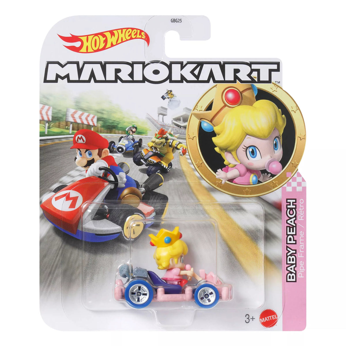 HOT WHEELS MARIO KART automodeliukas su figūrėle (GBG25)