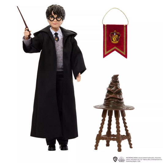 HARRY POTTER lėlė – Haris Poteris ir mago skrybėlė (HND78)