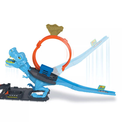 HOT WHEELS CITY rinkinys – Dinozauras su kilpa (HKX42)