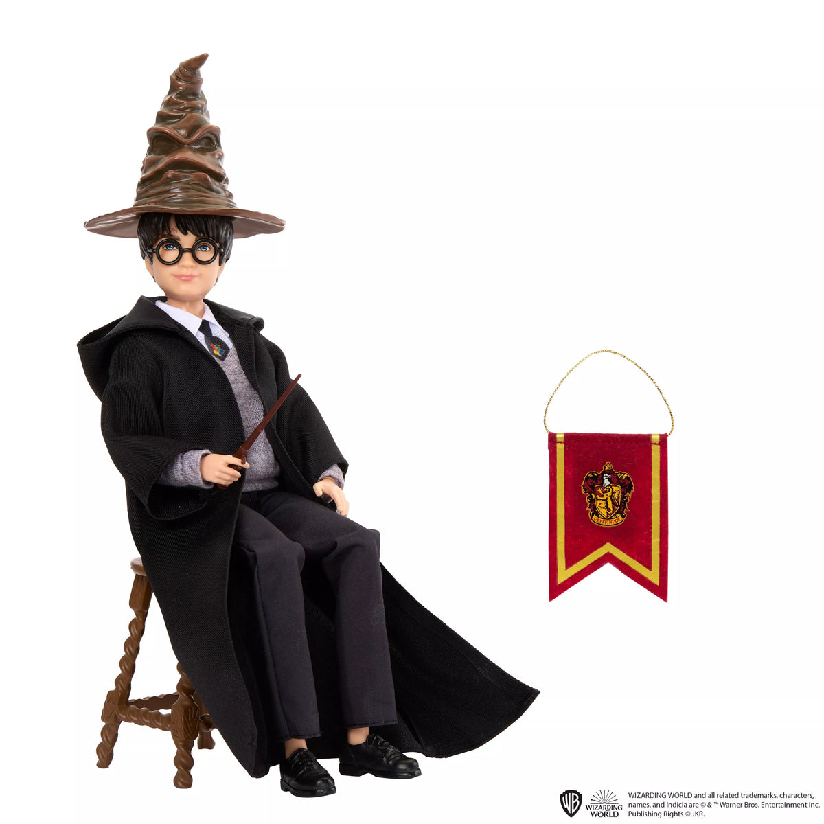 HARRY POTTER lėlė – Haris Poteris ir mago skrybėlė (HND78)