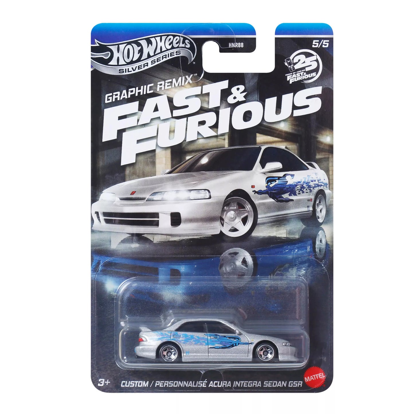 HOT WHEELS automodeliukai iš filmo Greiti ir įsiutę  (HNR88)
