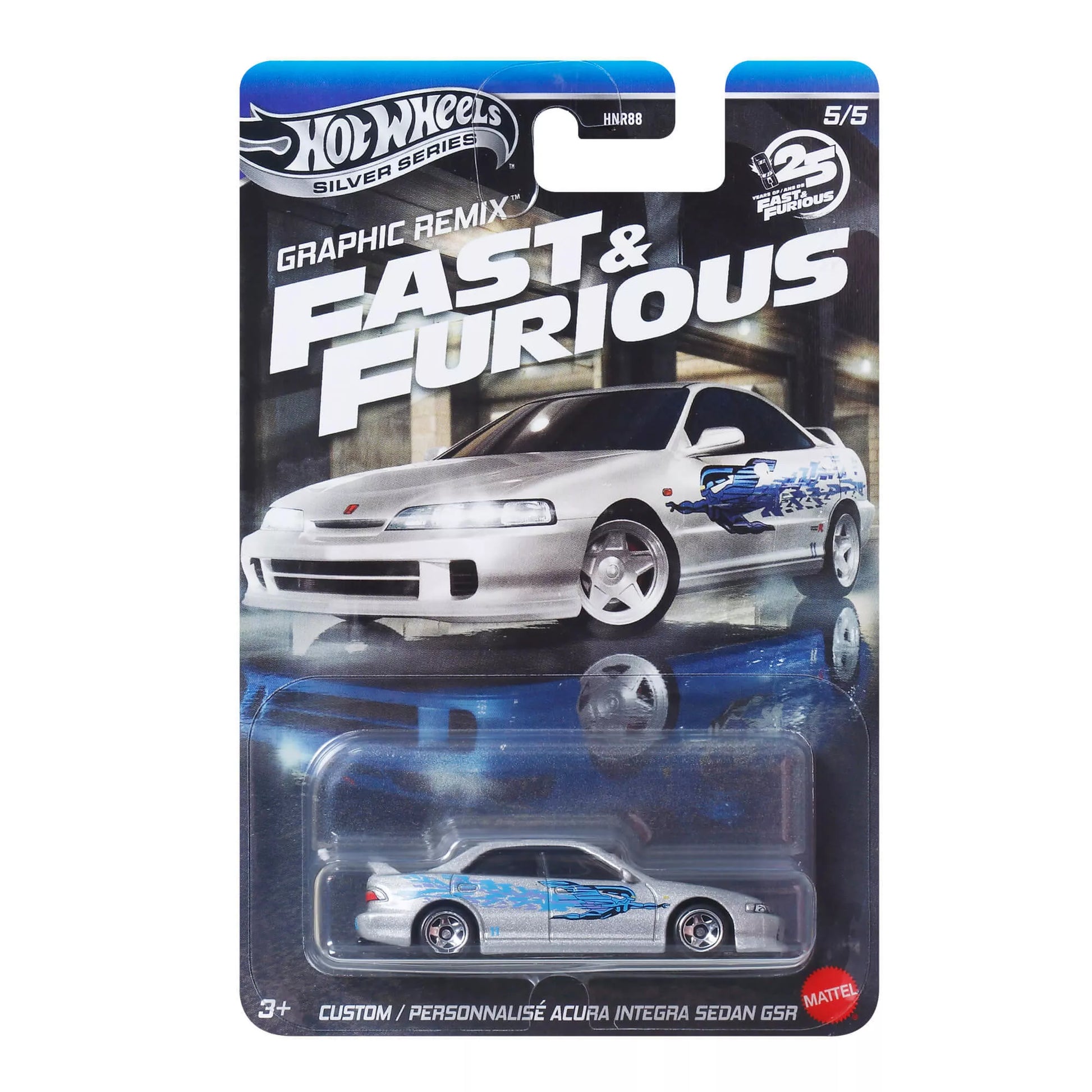 HOT WHEELS automodeliukai iš filmo Greiti ir įsiutę  (HNR88)