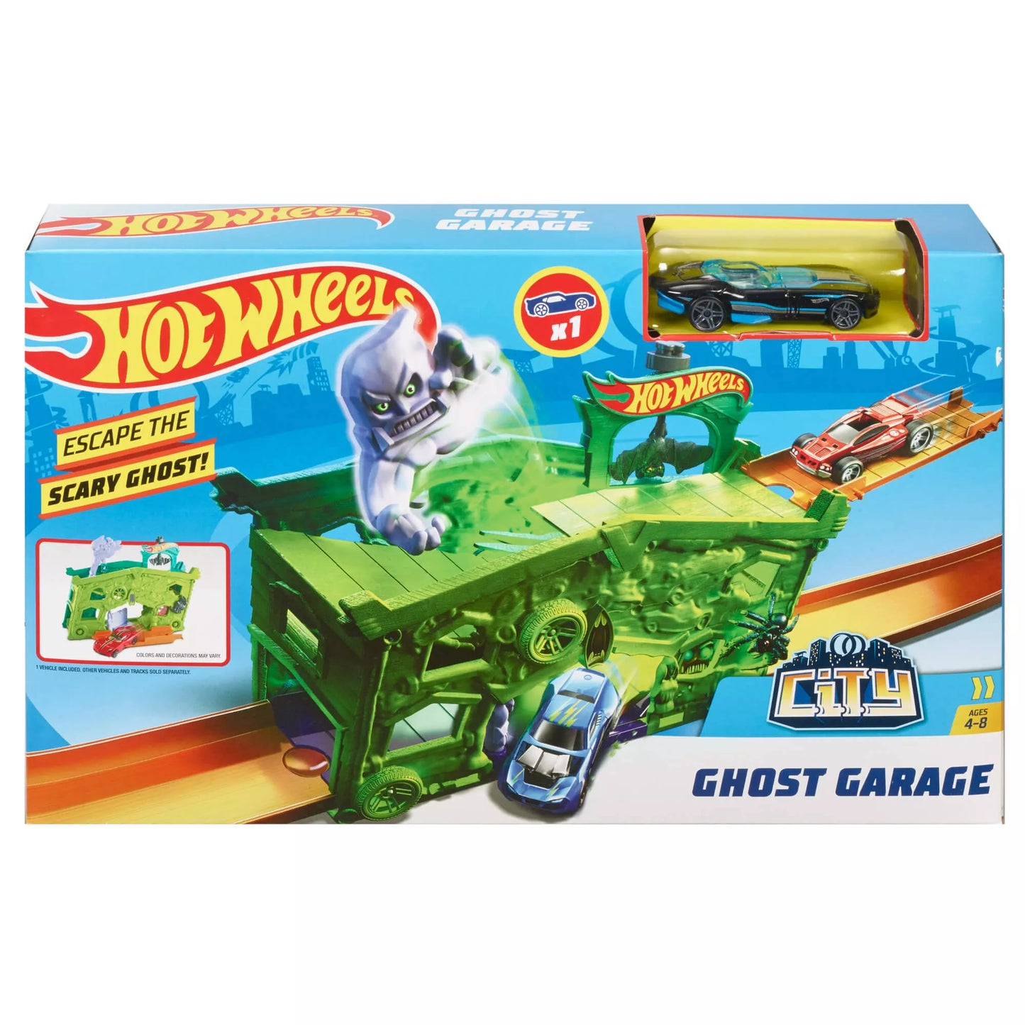 HOT WHEELS CITY išskleidžiamas žaidimų rinkinys (FJN34)
