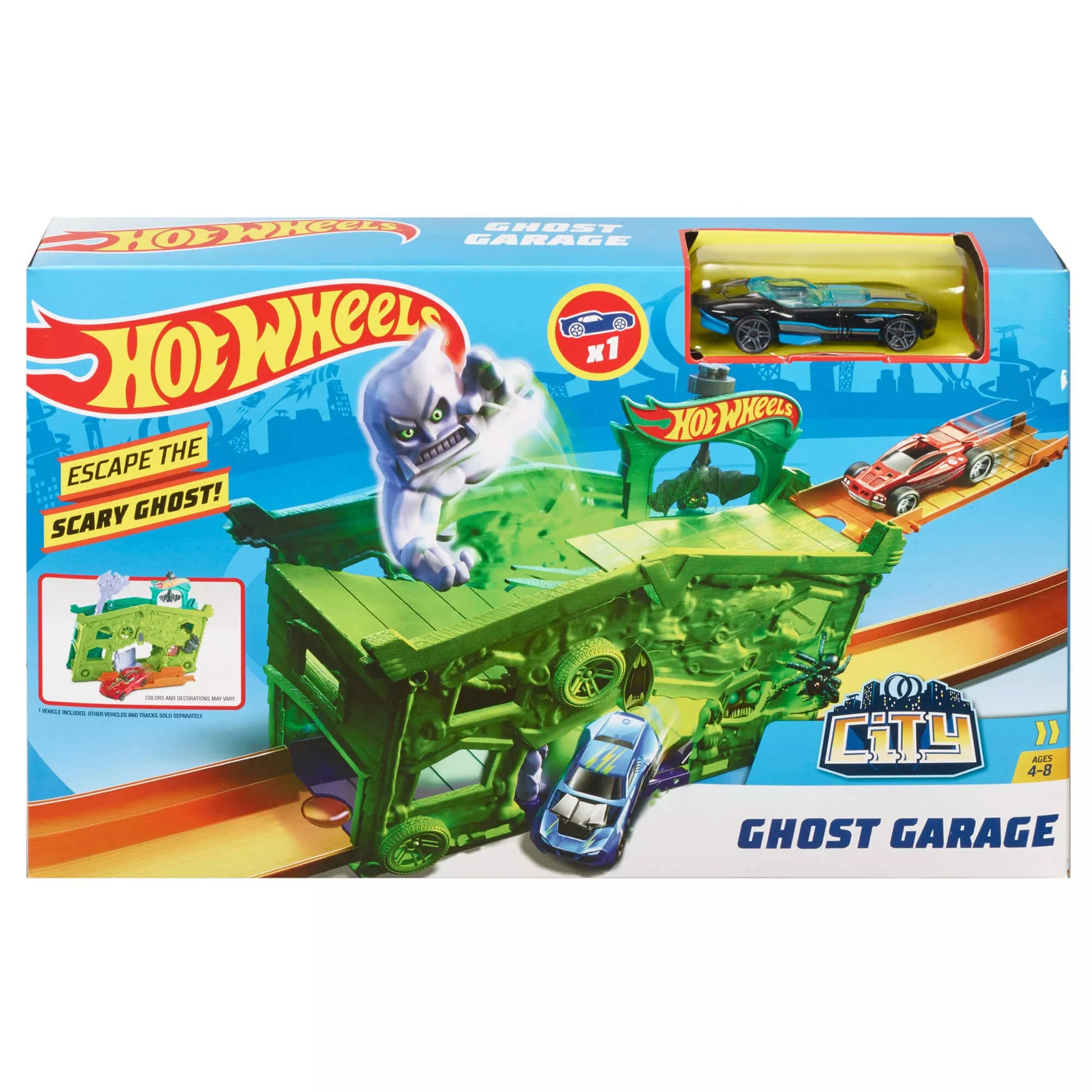 HOT WHEELS CITY išskleidžiamas žaidimų rinkinys (FJN34)