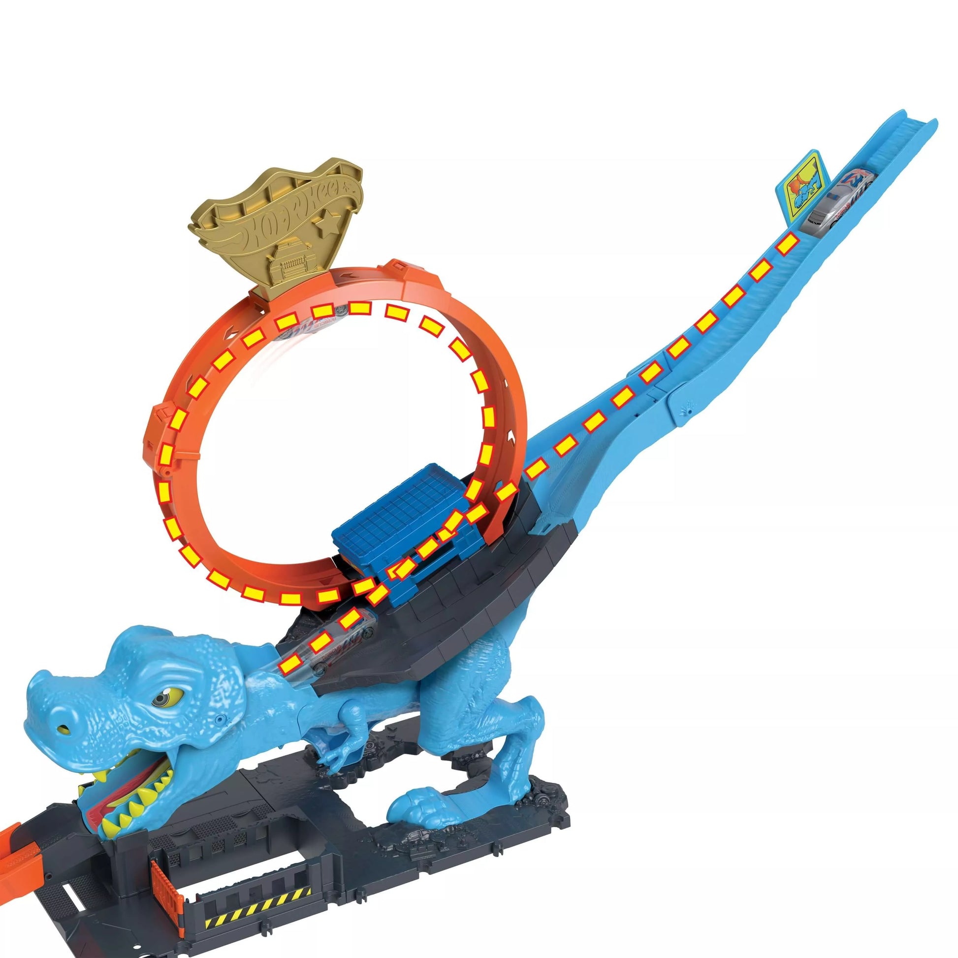 HOT WHEELS CITY rinkinys – Dinozauras su kilpa (HKX42)