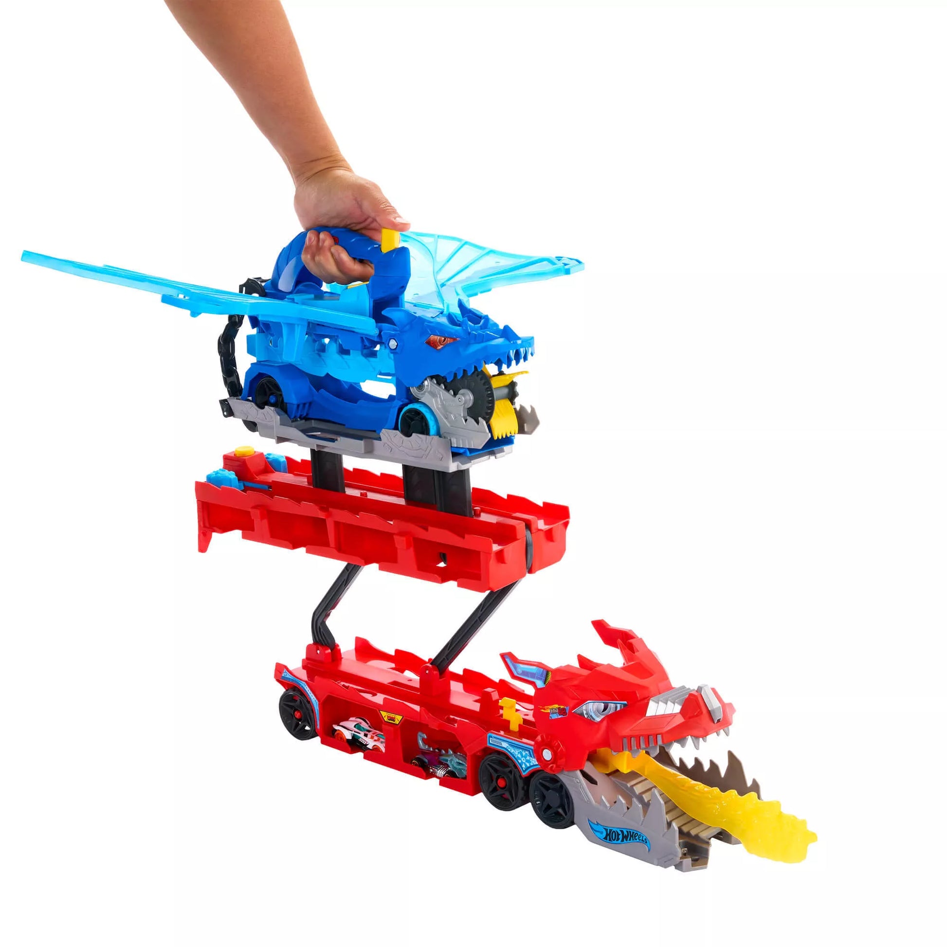 HOT WHEELS CITY transporteris – Dvigubas drakonas (JBM72)