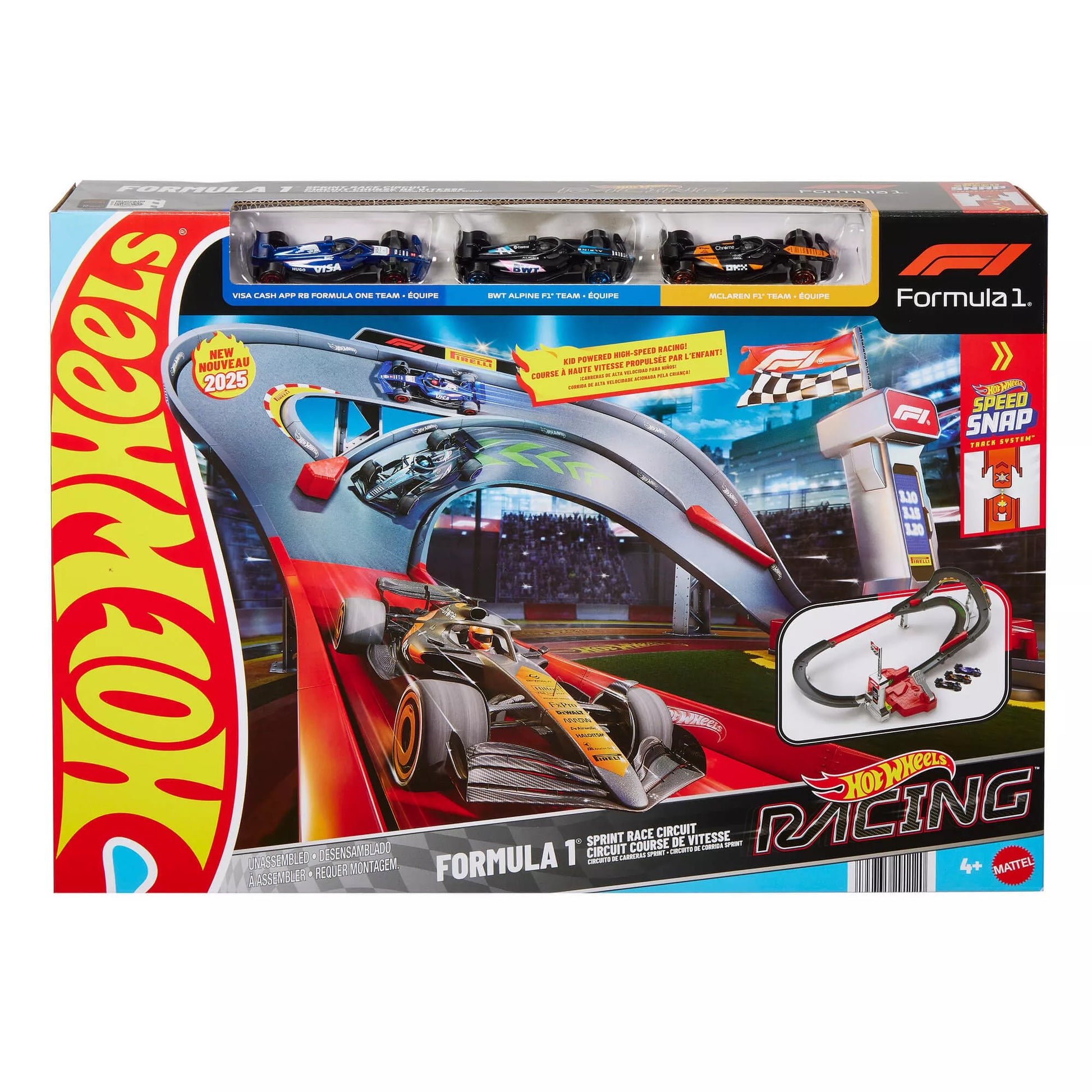 HOT WHEELS F1 lenktynių trasos rinkinys – Racing Sprint (JDY15)