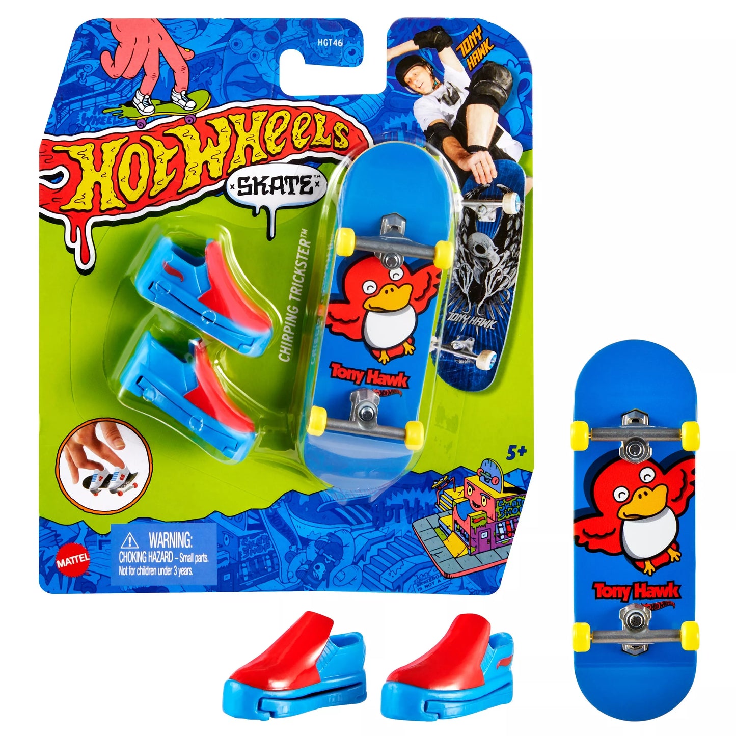 HOT WHEELS pirštų riedlentė su batais (HGT46)