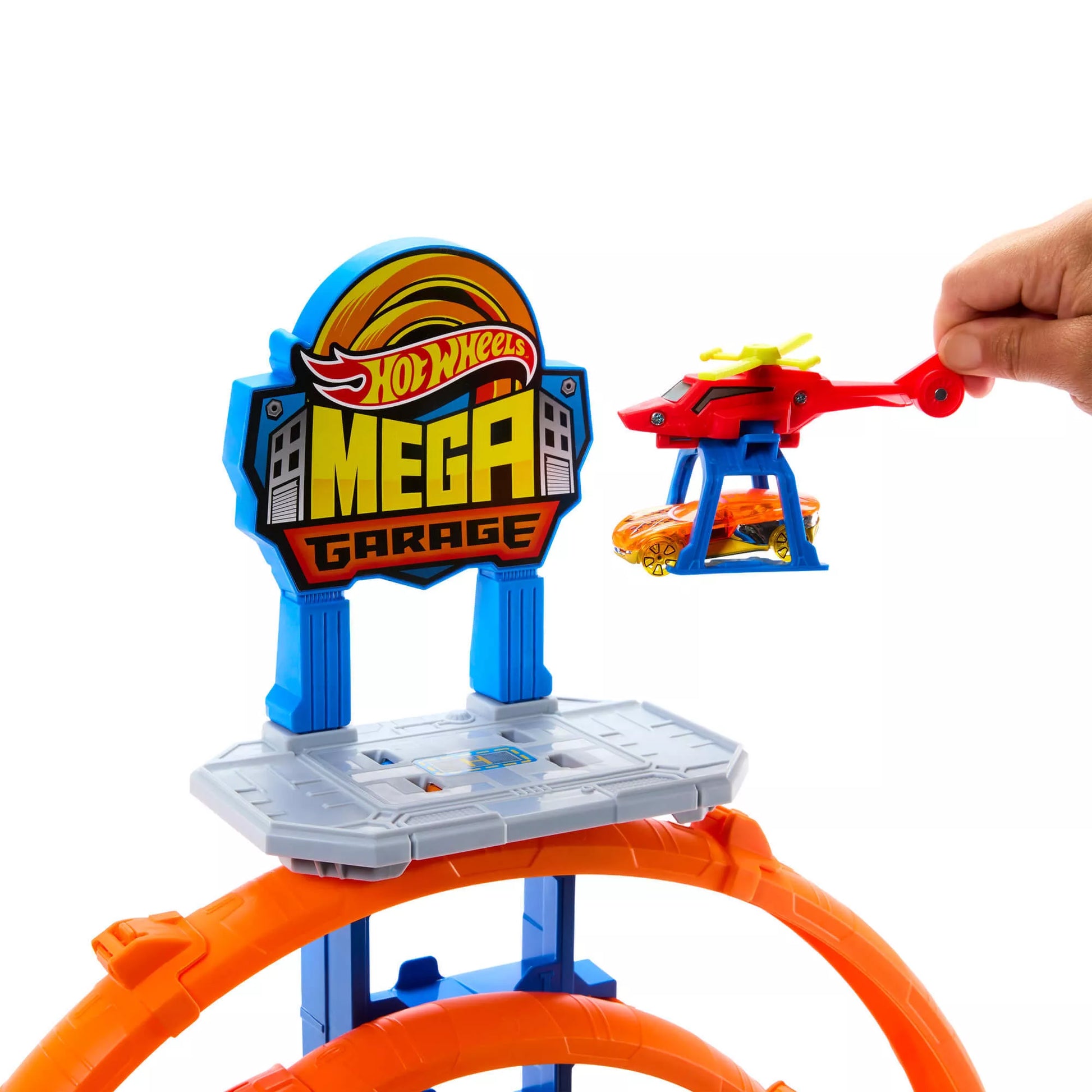 HOT WHEELS rinkinys – Mega garažas su kilpomis (JBM74)