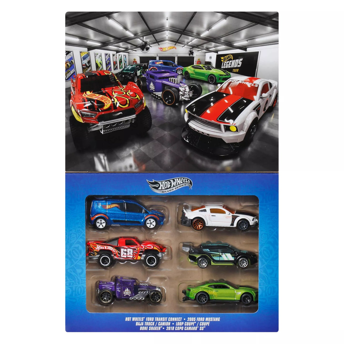 HOT WHEELS šešių legendinių automodeliukų rinkinys (JLB24)