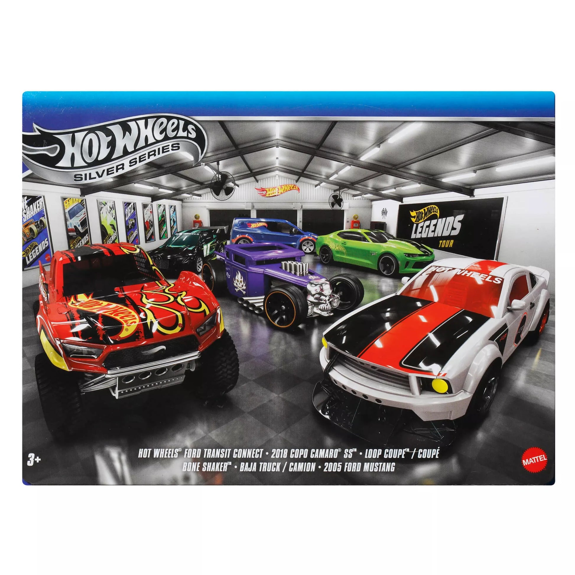 HOT WHEELS šešių legendinių automodeliukų rinkinys (JLB24)