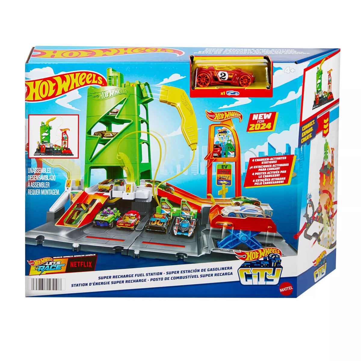 HOT WHEELS CITY rinkinys – Įkrovimo stotelė (HTN79)