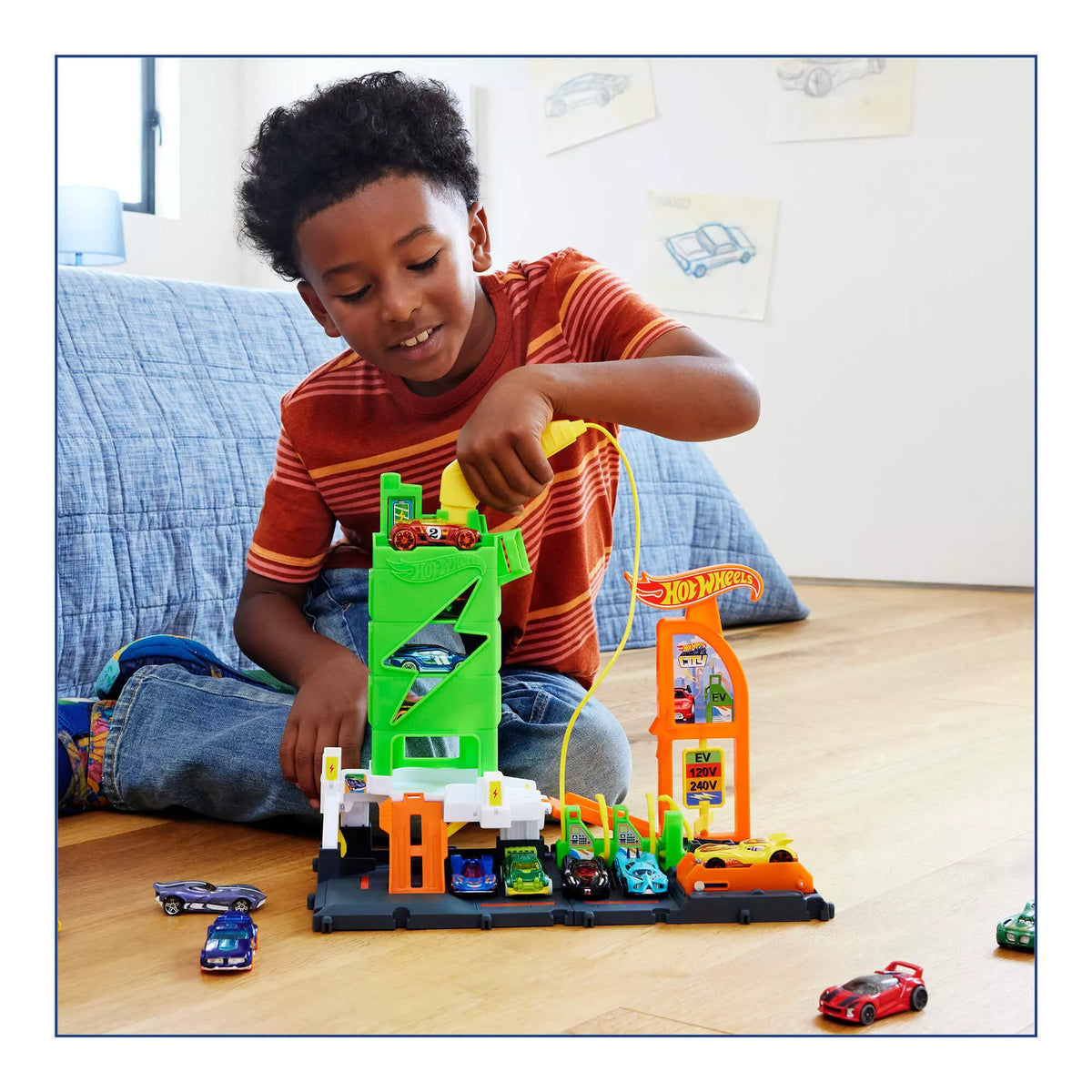 HOT WHEELS CITY rinkinys – Įkrovimo stotelė (HTN79)