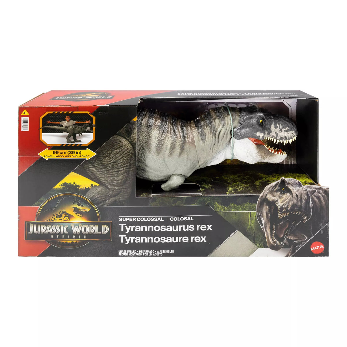 JURASSIC WORLD milžiniška figūrėlė – Super Colossal T. rex (JGB52)