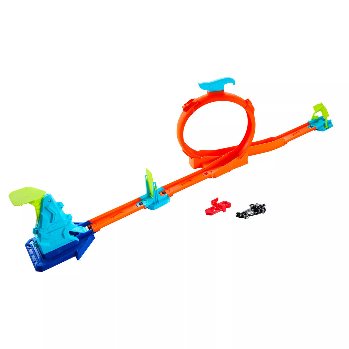 HOT WHEELS STUNT TRACKS trasa su kilpa ir šuoliu (JHK76)