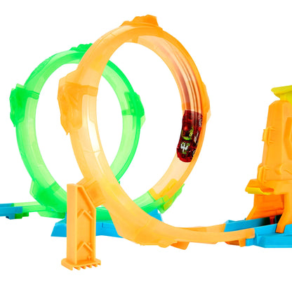 HOT WHEELS NEON SPEEDERS dvigubos kilpos trasa (JMG49)