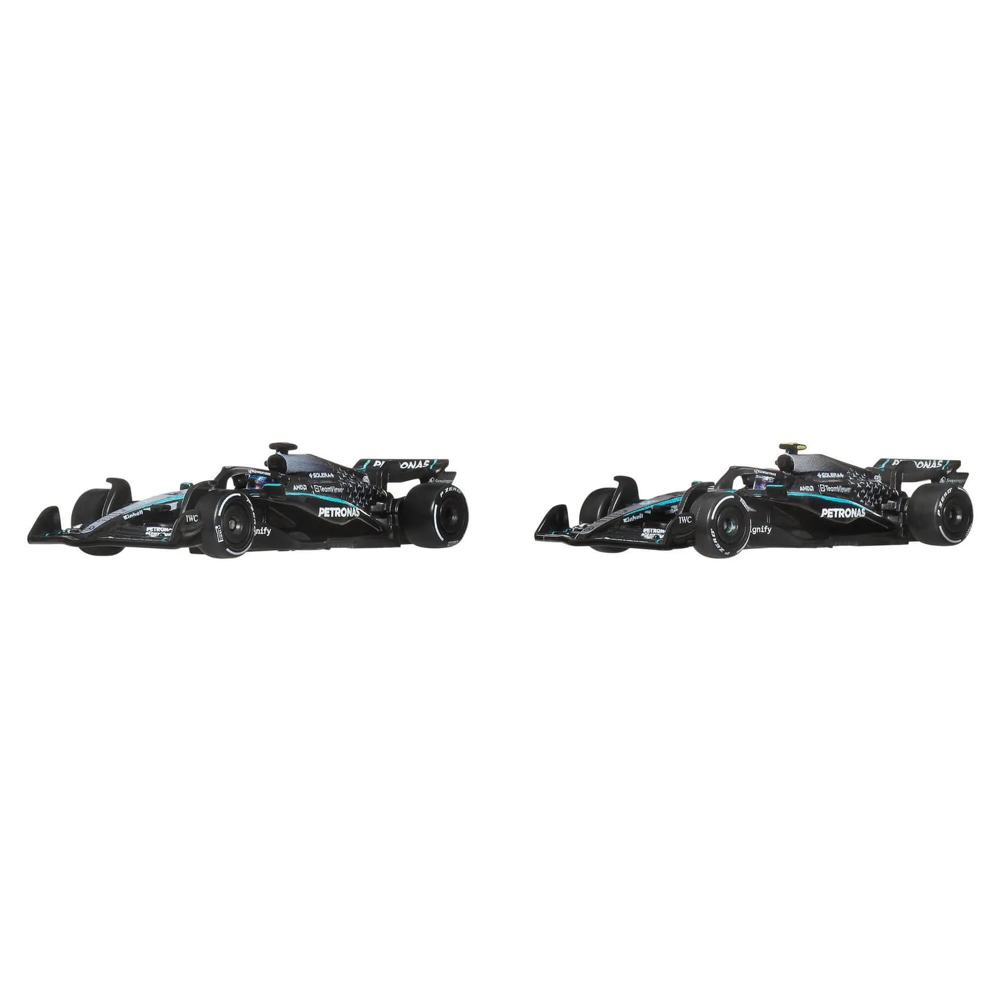 HOT WHEELS PREMIUM F1 dviejų Mercedes-Benz George Russel ir Kimi Antonelli bolidų rinkinys (JMM93)